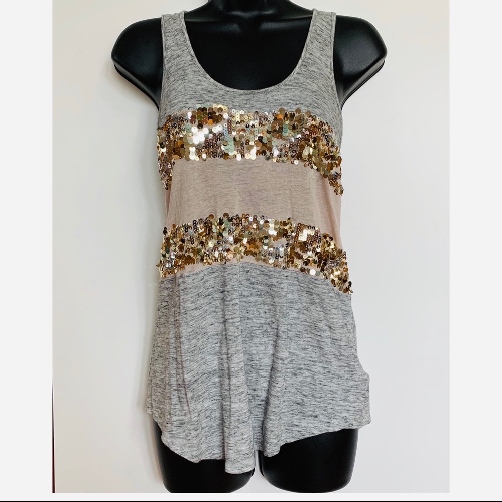 Express sequin racerback tank